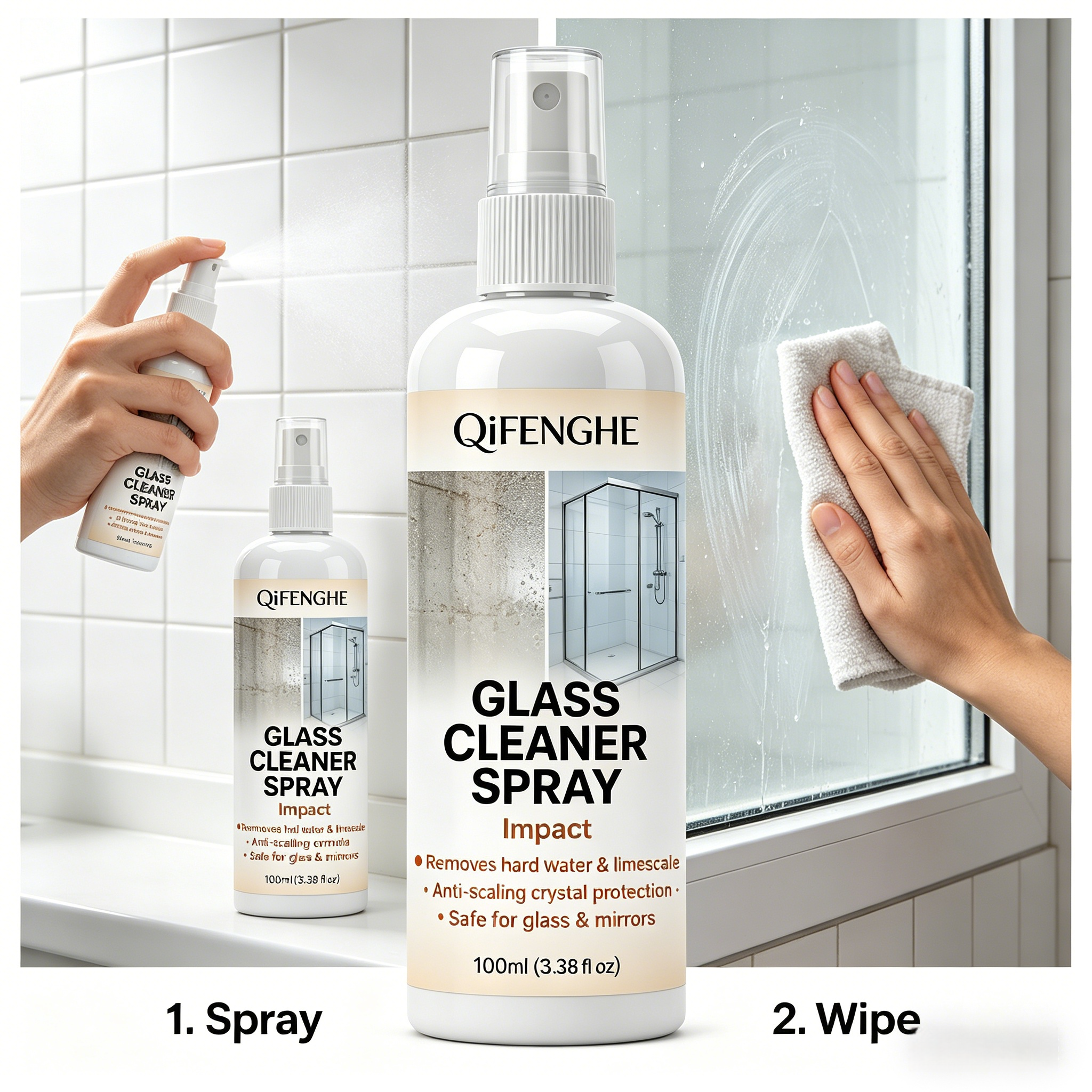 Instant Hard Water Stain Remov - Glass Cleaner Streak avaliação e preço