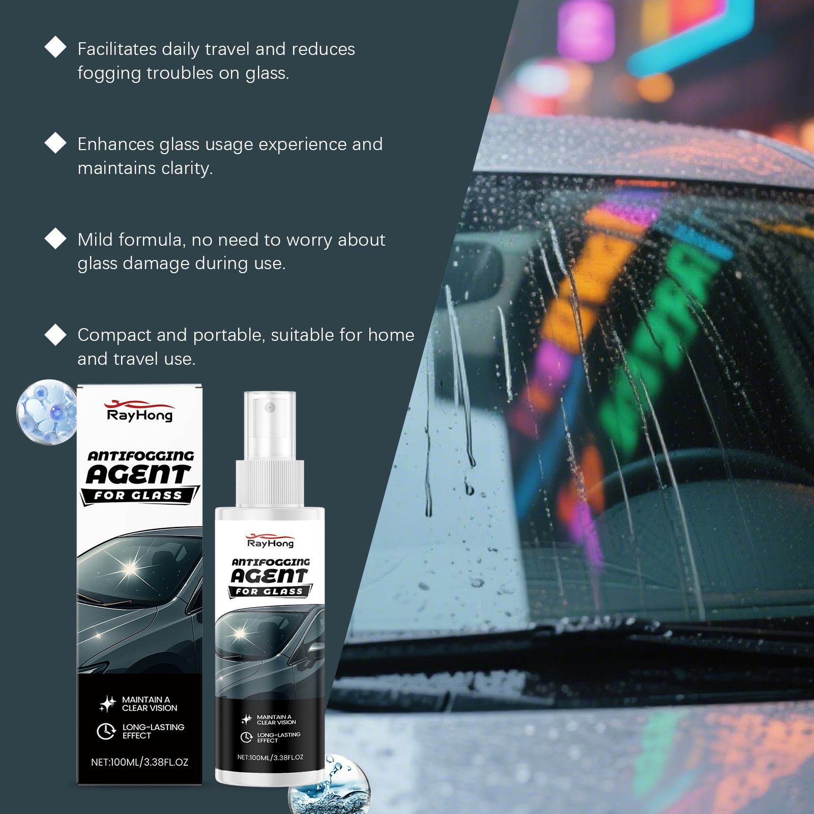 Cars Glass Anti-Rain Spray Aut - Car Shampoo Ph avaliação e preço