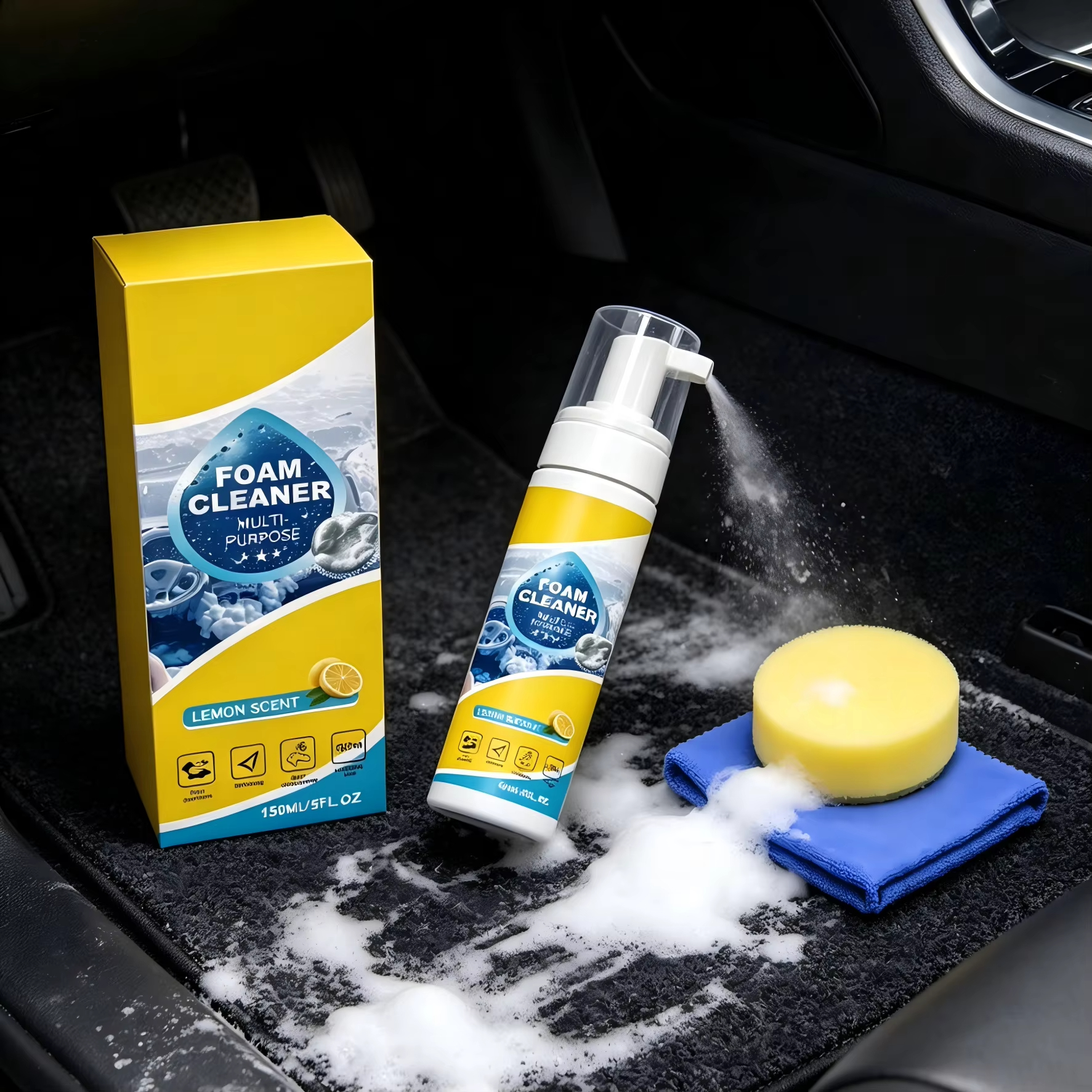 Multi-Purpose Foam Car Interio - Leather Cleaner Interior avaliação e preço