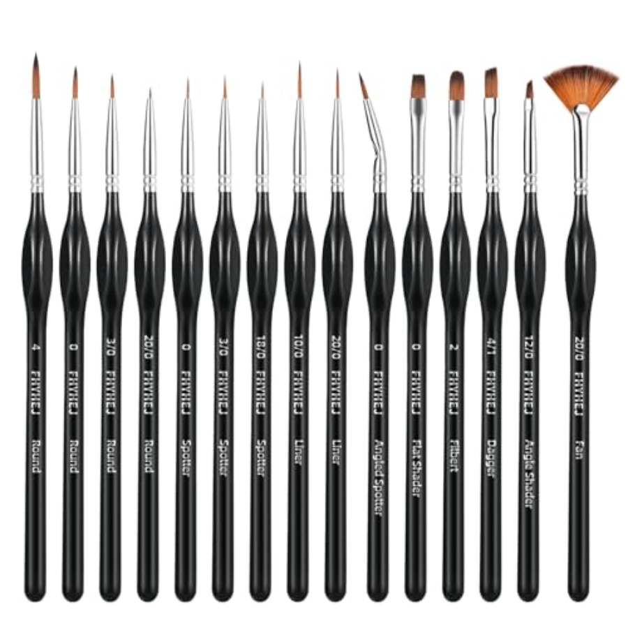 Detail Paint Brushes Set, 15PC - Detailing Brush Set avaliação e preço