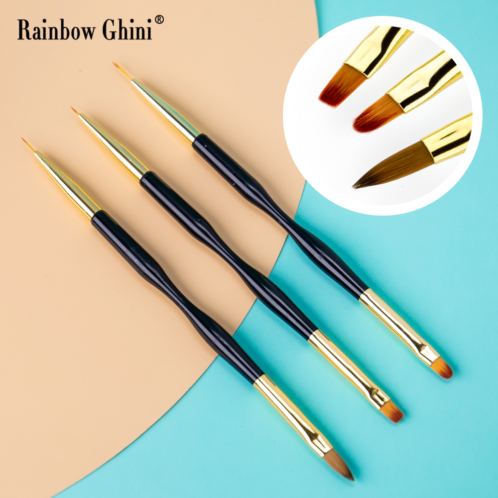 Rainbow Ghini 3Pcs/Set Dual He - Detailing Brush Set avaliação e preço