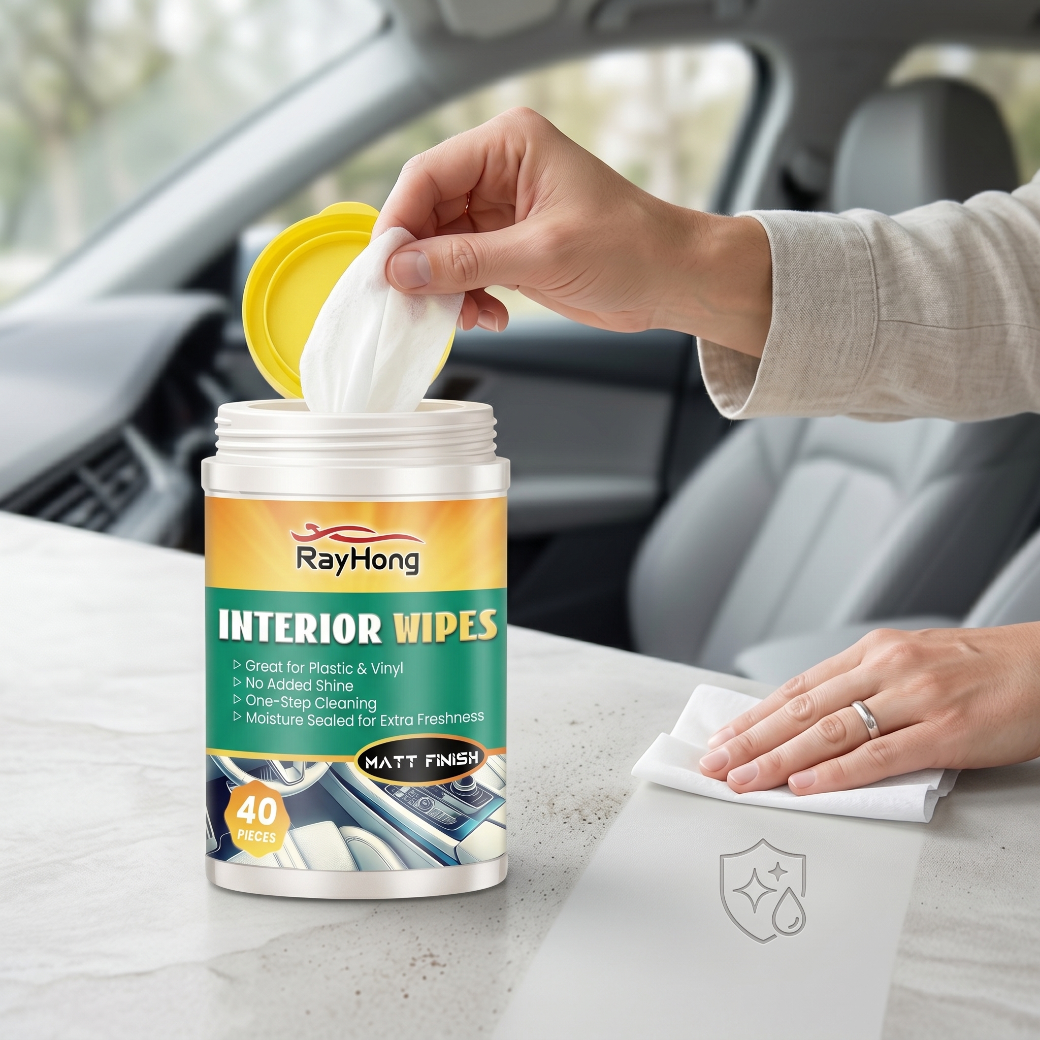 RAYHONG Car Interior Shine Wip - Leather Cleaner Interior avaliação e preço