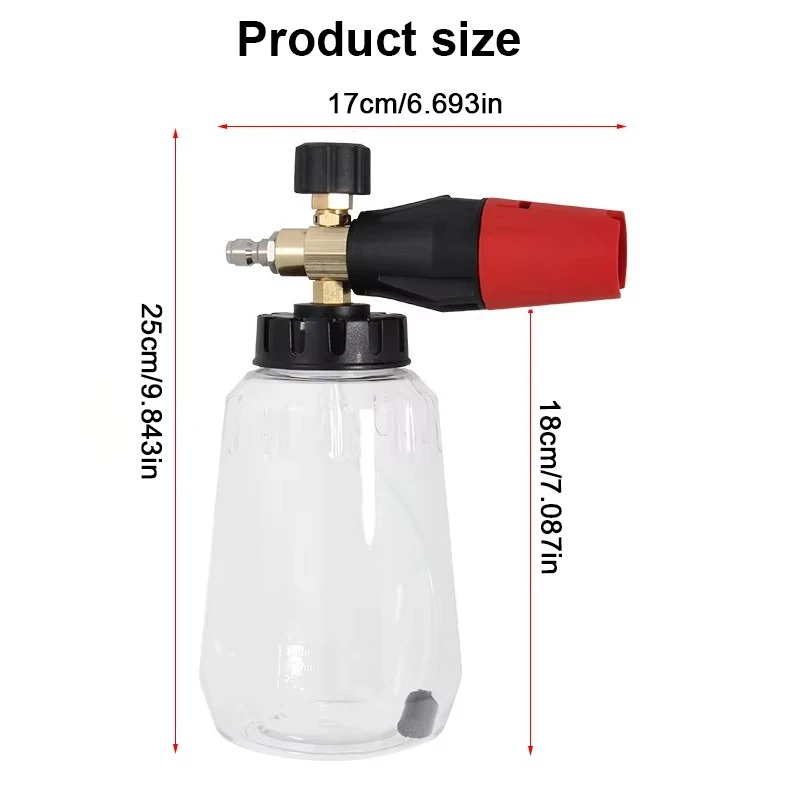Adjustable Snow Foam Lance 1L  - Foam Cannon Car Wash avaliação e preço