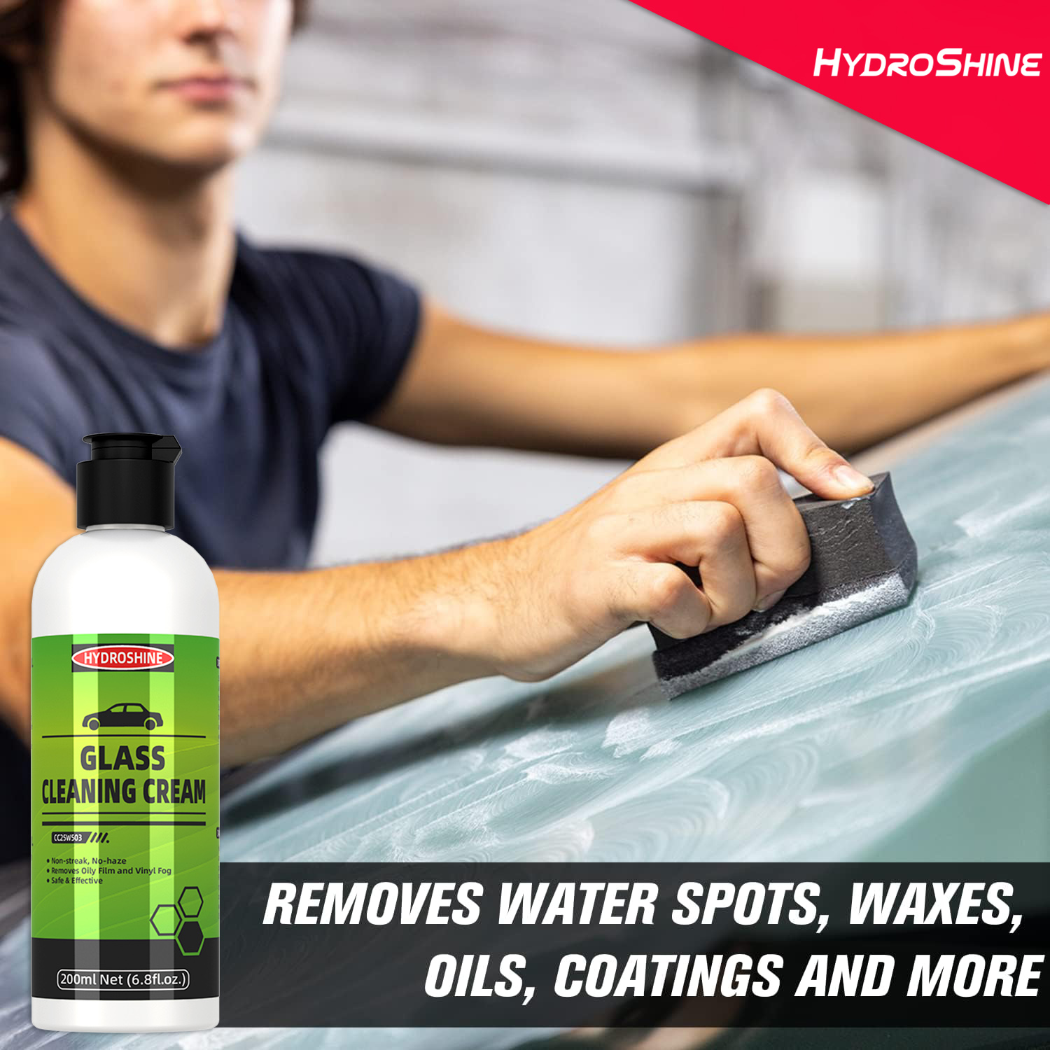 Hydroshine Car Glass Oil Film  - Glass Cleaner Streak avaliação e preço