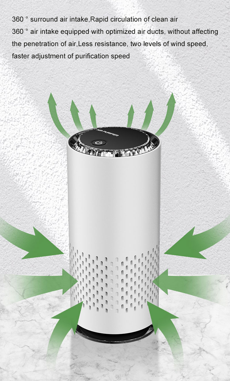 USB Air Purifier HEPA Filter N - Odor Eliminator Car avaliação e preço